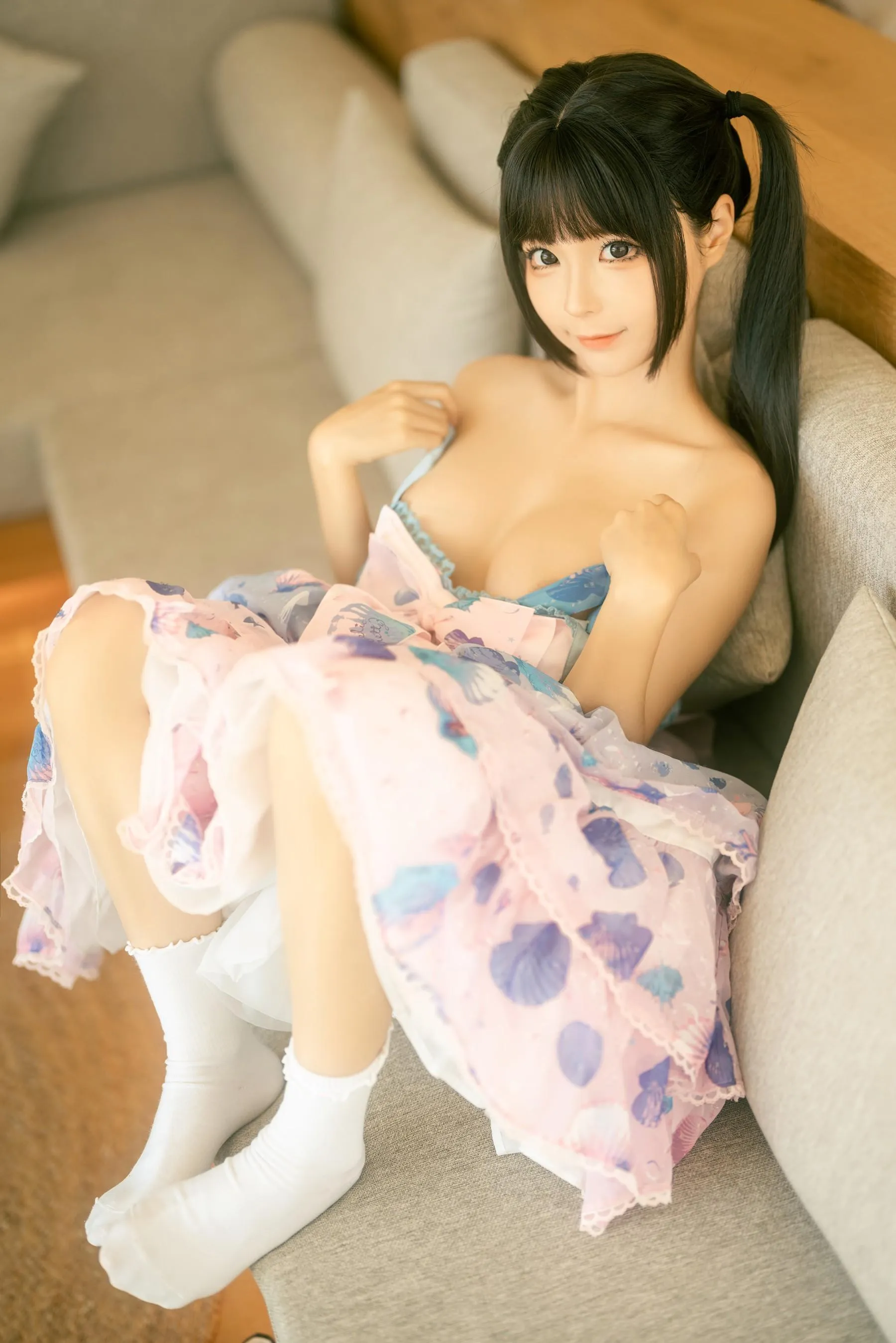 蠢沫沫 – NO.239 可爱粉裙 [14P]插图1